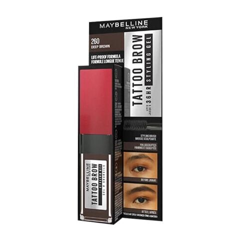 Maybelline New York Tattoo Brow 36H Kaş Maskarası 260 Deep Brown