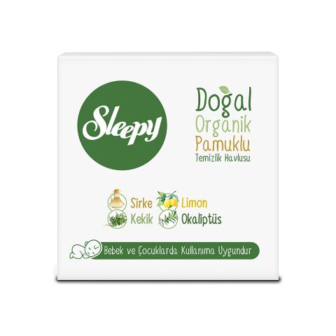 Sleepy Doğal&organik Temizlik Havlusu 12X50