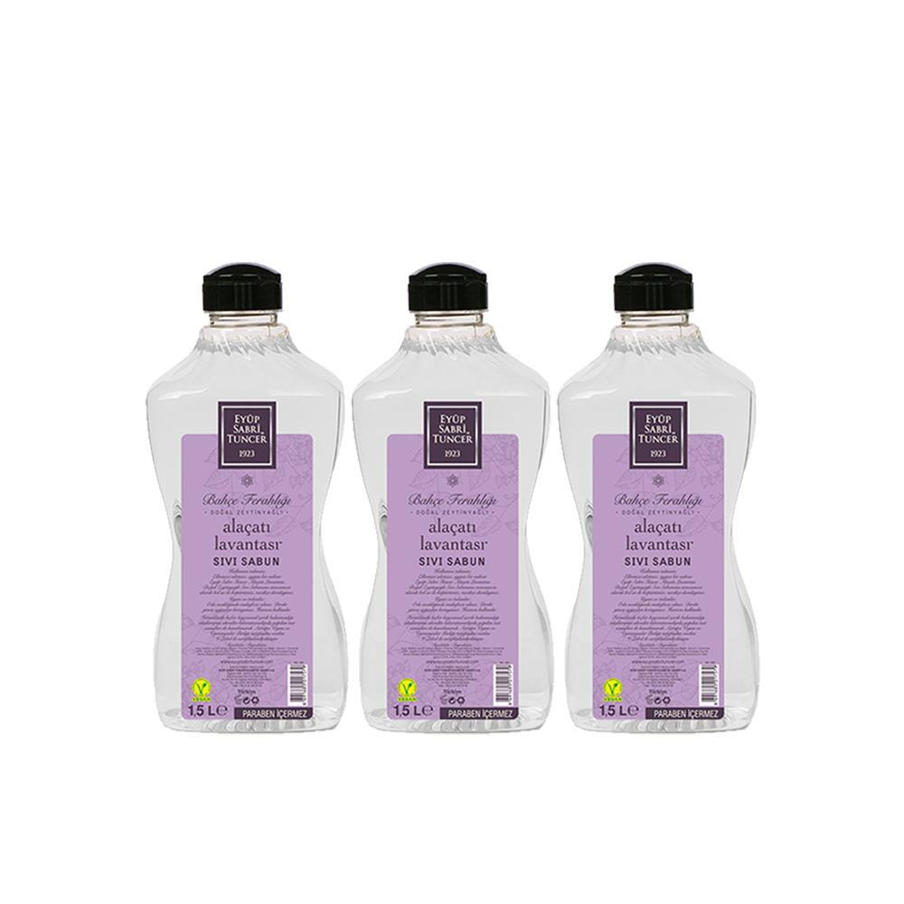 Düvenci Toptan Eyüp Sabri Tuncer Alaçatı Lavantası Sıvı Sabun 1500 ml x 3 Adet