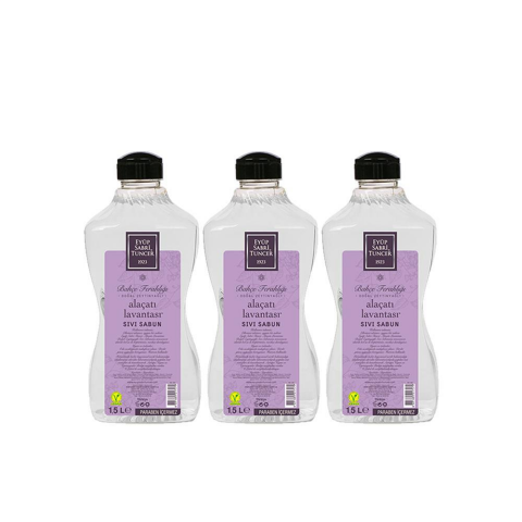 Düvenci Toptan Eyüp Sabri Tuncer Alaçatı Lavantası Sıvı Sabun 1500 ml x 3 Adet