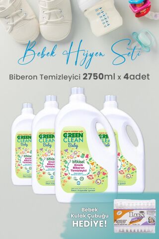 Green Clean Baby Likit Biberon Temizleyici 2750 ml x 4 Adet ve Hediyeli