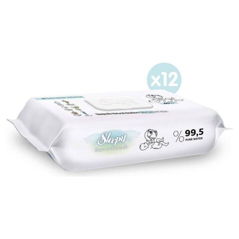 Sleepy Bio Natural Yenidoğan Islak Bebek Bakım Havlusu 12X40 (480 Yaprak)