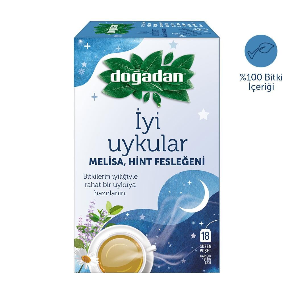 Doğadan İyi Uykular Çayı Melisa ve Hint Fesleğeni
