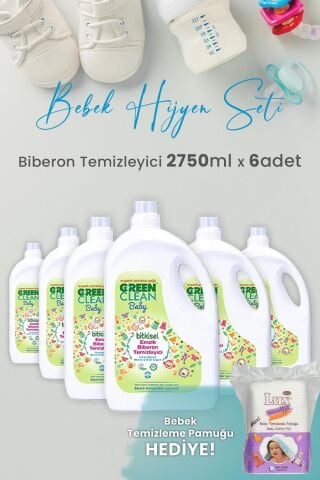 Green Clean Baby Likit Biberon Temizleyici 2750 ml x 6 Adet ve Hediyeli