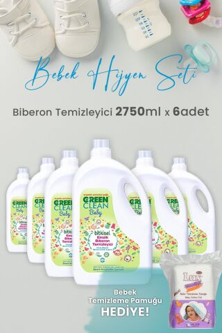 Green Clean Baby Likit Biberon Temizleyici 2750 ml x 6 Adet ve Hediyeli