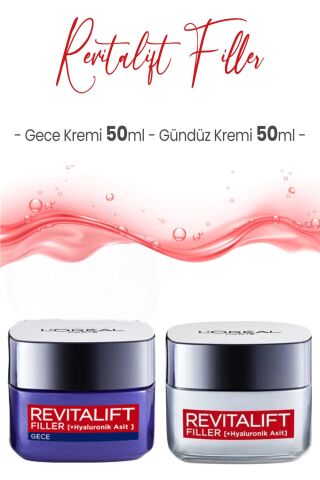 Loreal Paris Revitalift Filler Yaşlanma Karşıtı Krem Gece ve Gündüz