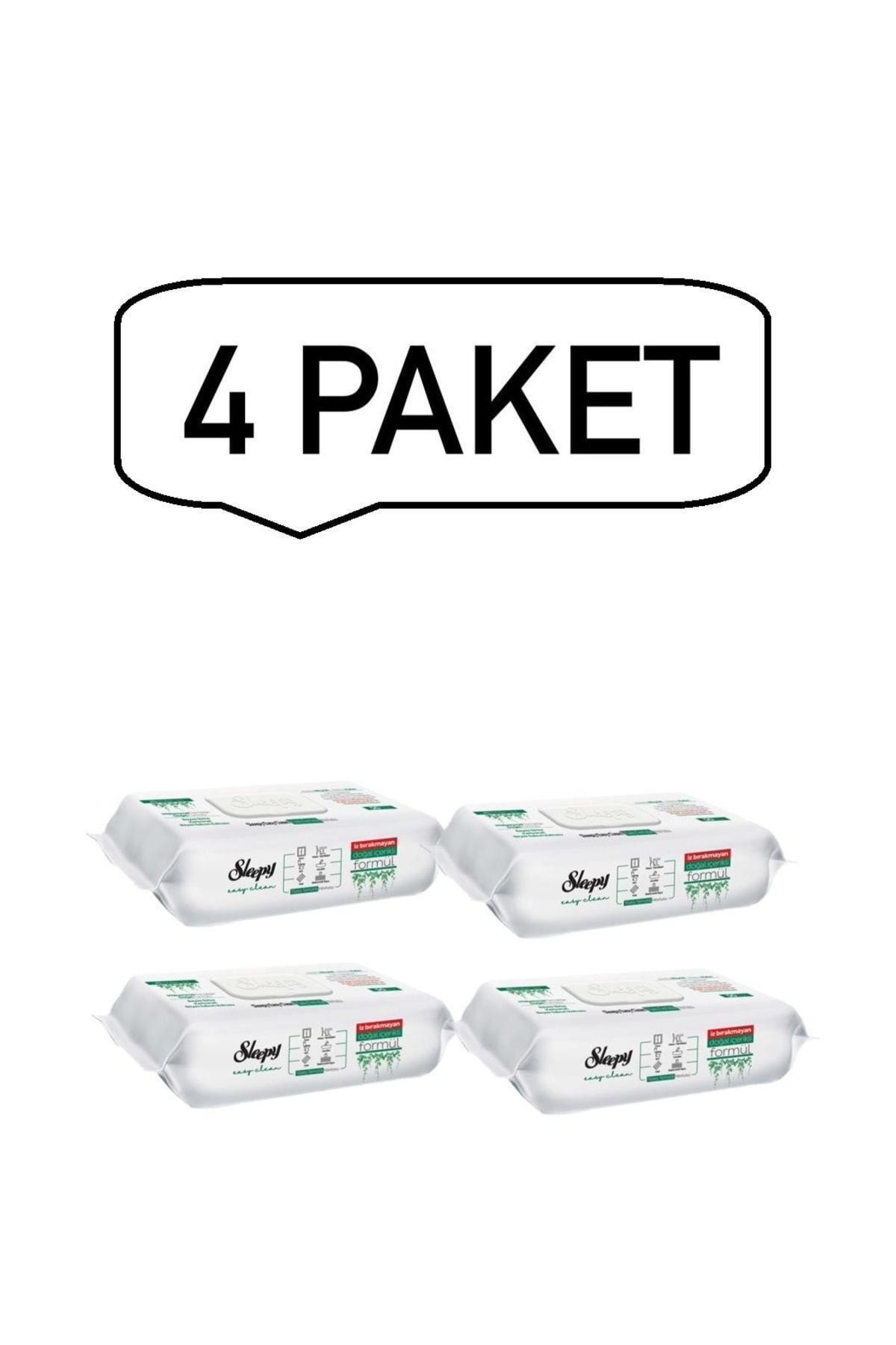 Sleepy Easy Clean Islak Mendil 100'lü 4 Paket 400 YAPRAK
