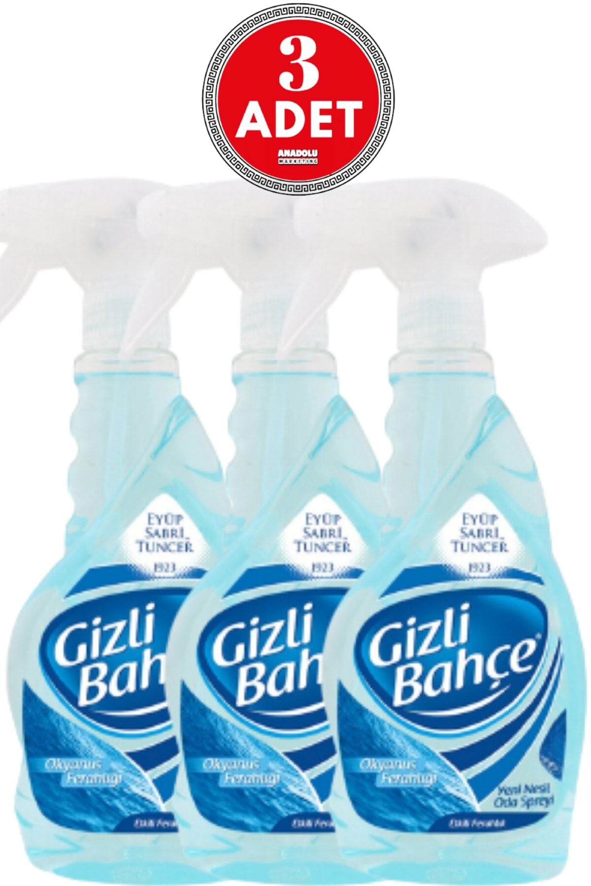 Eyüp Sabri Tuncer Gizli Bahçe Oda Kokusu Okyanus Ferahlığı 500 ml x 3 Adet