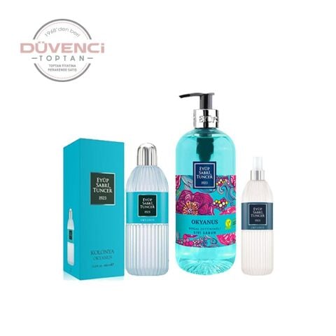 Düvenci Toptan Eyüp Sabri Tuncer Okyanus Kolonyası 3' lü Set Model 255