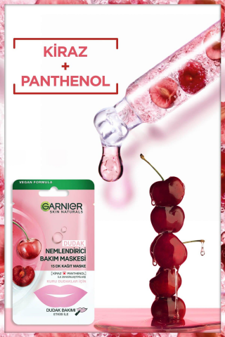Garnier Dudak Nemlendiricisi Kağıt Maskesi X 5 ve Micellar Makyaj Temizleme Suyu