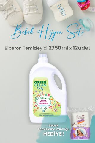 Green Clean Baby Likit Biberon Temizleyici 2750 ml x 12 Adet ve Hediyeli