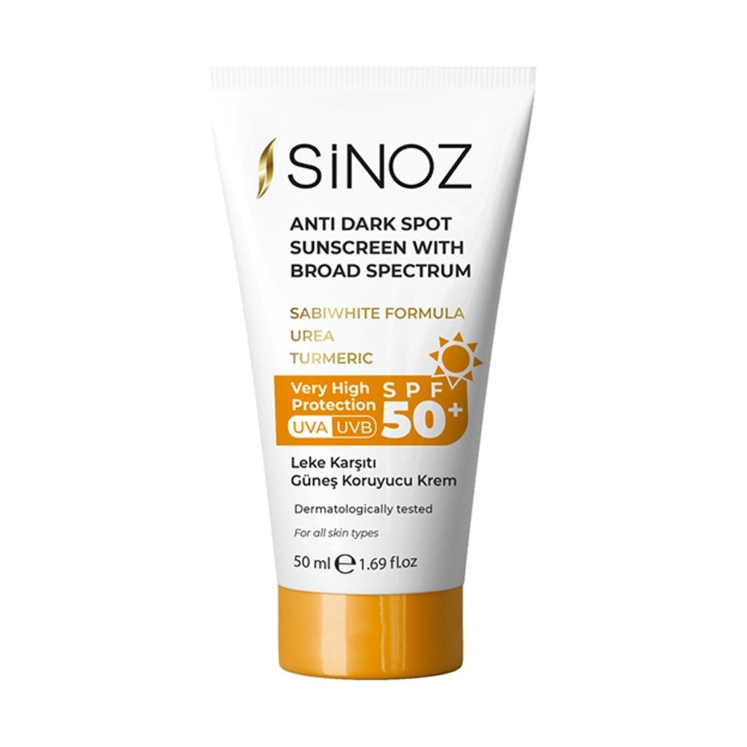 Sinoz Leke Karşıtı Güneş Koruyucu Krem 50SPF 50 ml