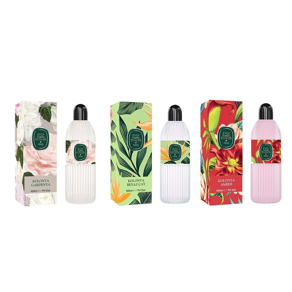 Eyüp Sabri Tuncer Kolonya Gardenya, Beyaz Çay ve Amber Pet Şişe 400 ml