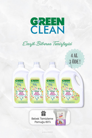 4 AL 3 ÖDE Bitkisel Biberon Emzik Temizleyici 2750 ml