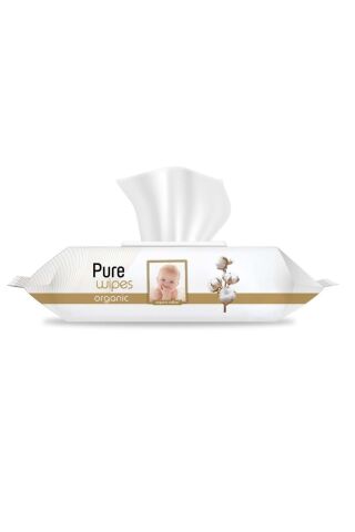 Pure Baby Islak Havlu Mendil 90 Yaprak Pamuklu (5 Li Set) 450