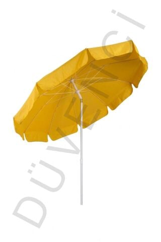 Sarı Polyester Kumaş, 10 telli 200 cm Çap (Plaj Şemsiyesiyle Uyumlu)