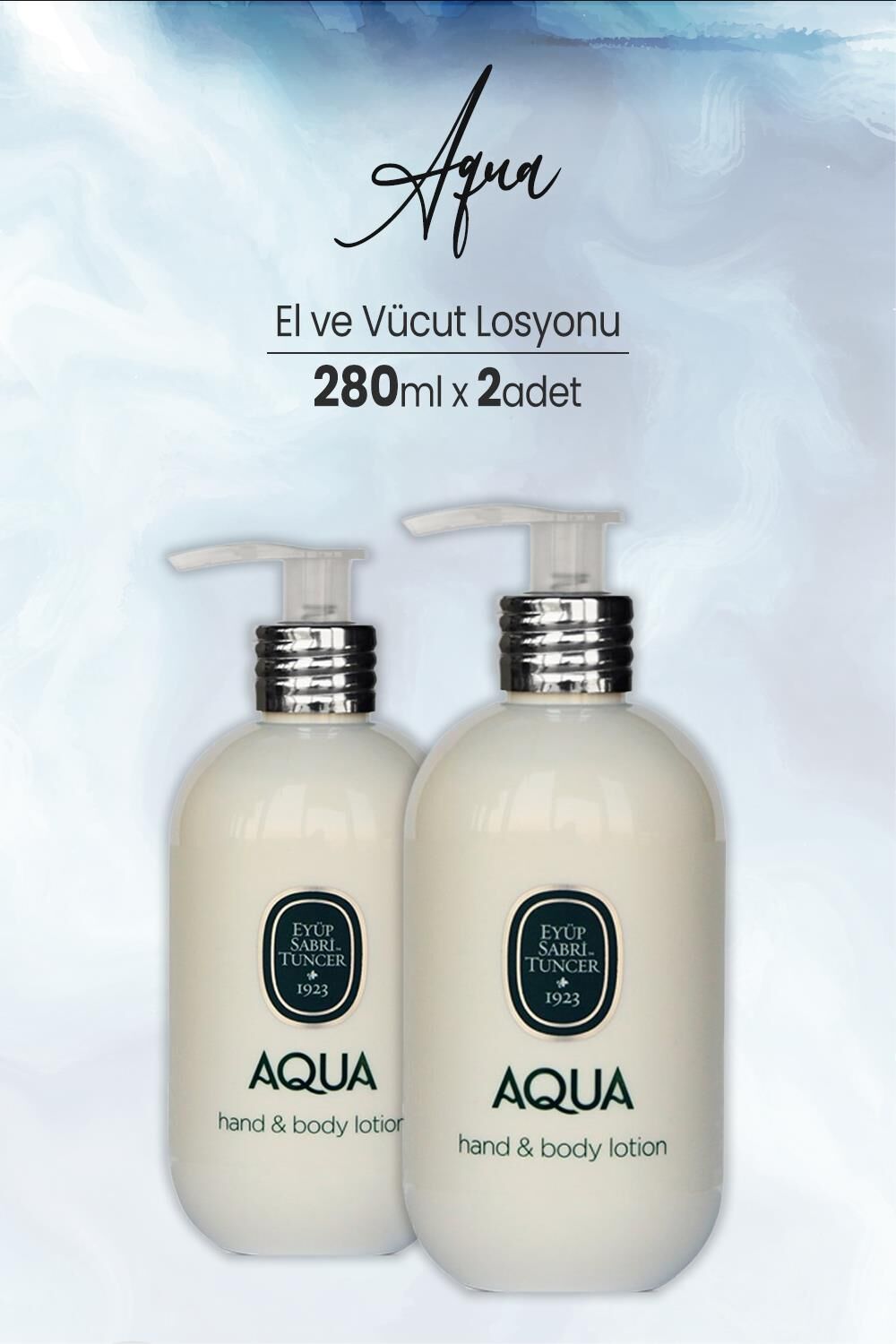 Eyüp Sabri Tuncer Aqua El ve Vücut Losyonu 280 ml x 2 Adet