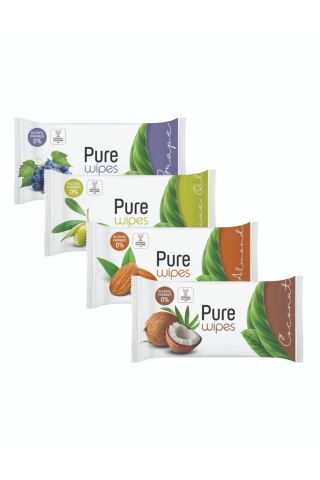 Pure Baby Meyveli Pure Wipes Islak Havlu 4x50 (200 Yaprak)
