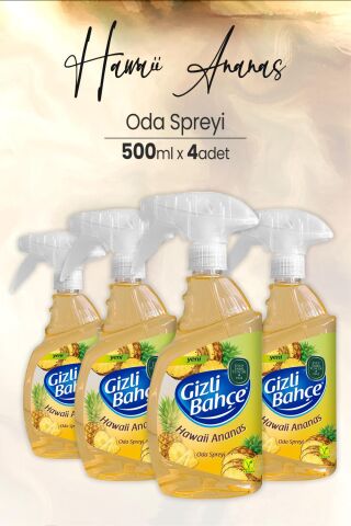 Eyüp Sabri Tuncer Yeni Nesil Oda Spreyi Hawaii Ananas 500 ml x 4 Adet