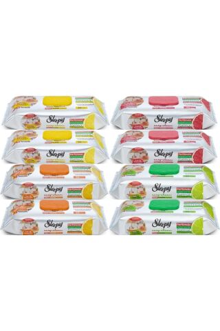 Sleepy Easy Clean Yüzey Temizlik Mutfak Havlusu 50 Yaprak Karma (8 Lİ SET)