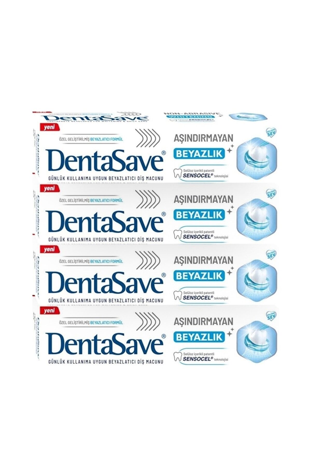 Dentasave Aşındırmayan Beyazlık 75 ml x 4