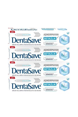 Dentasave Aşındırmayan Beyazlık 75 ml x 4