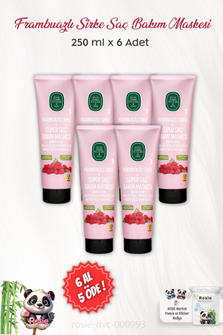 6 AL 5 ÖDE Eyüp Sabri Tuncer Frambuazlı Sirke Bakım Maskesi 250 ml ve ROSIE