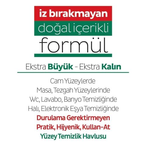 Sleepy Easy Clean Yüzey Temizlik Havlusu 12X100 (1200 Yaprak)