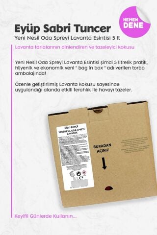 Eyüp Sabri Tuncer Yeni Nesil Oda Spreyi Lavanta Esintisi 5 lt