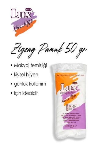 Lux Zigzag Pamuk 50gr. 7 AL 6 ÖDE ve ROSIE