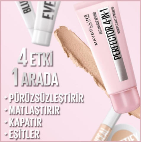 Maybelline 01 Light Fondöten, Lash Sensational Firework Maskara,Vınyl Ink Likit Parlak Ruj 160 Sultry