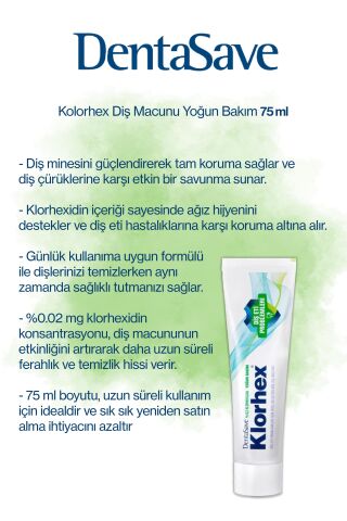 5 AL 4 ÖDE Dentasave Klorhex Diş Macunu Yoğun Bakım 75 ml ve Rosie