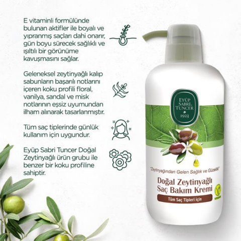 6 AL 5 ÖDE Eyüp Sabri Tuncer Doğal Zeytinyağlı Saç Kremi 600 ml ve ROSIE