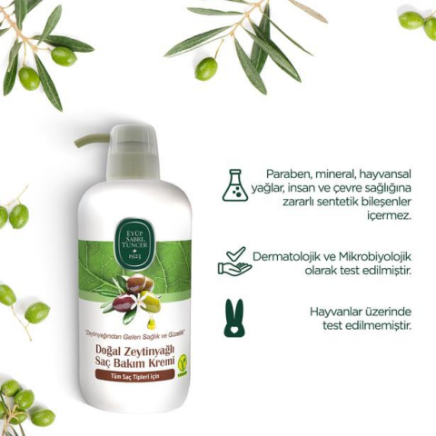 6 AL 5 ÖDE Eyüp Sabri Tuncer Doğal Zeytinyağlı Saç Kremi 600 ml ve ROSIE