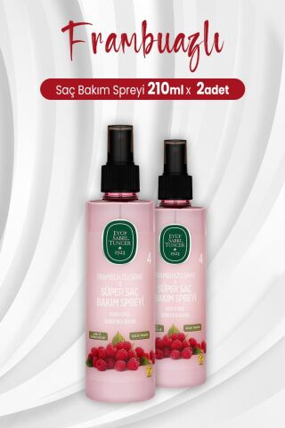 Eyüp Sabri Tuncer Frambuazlı Sirke Ve Süper Saç Bakım Spreyi 210 ml x 2 Adet