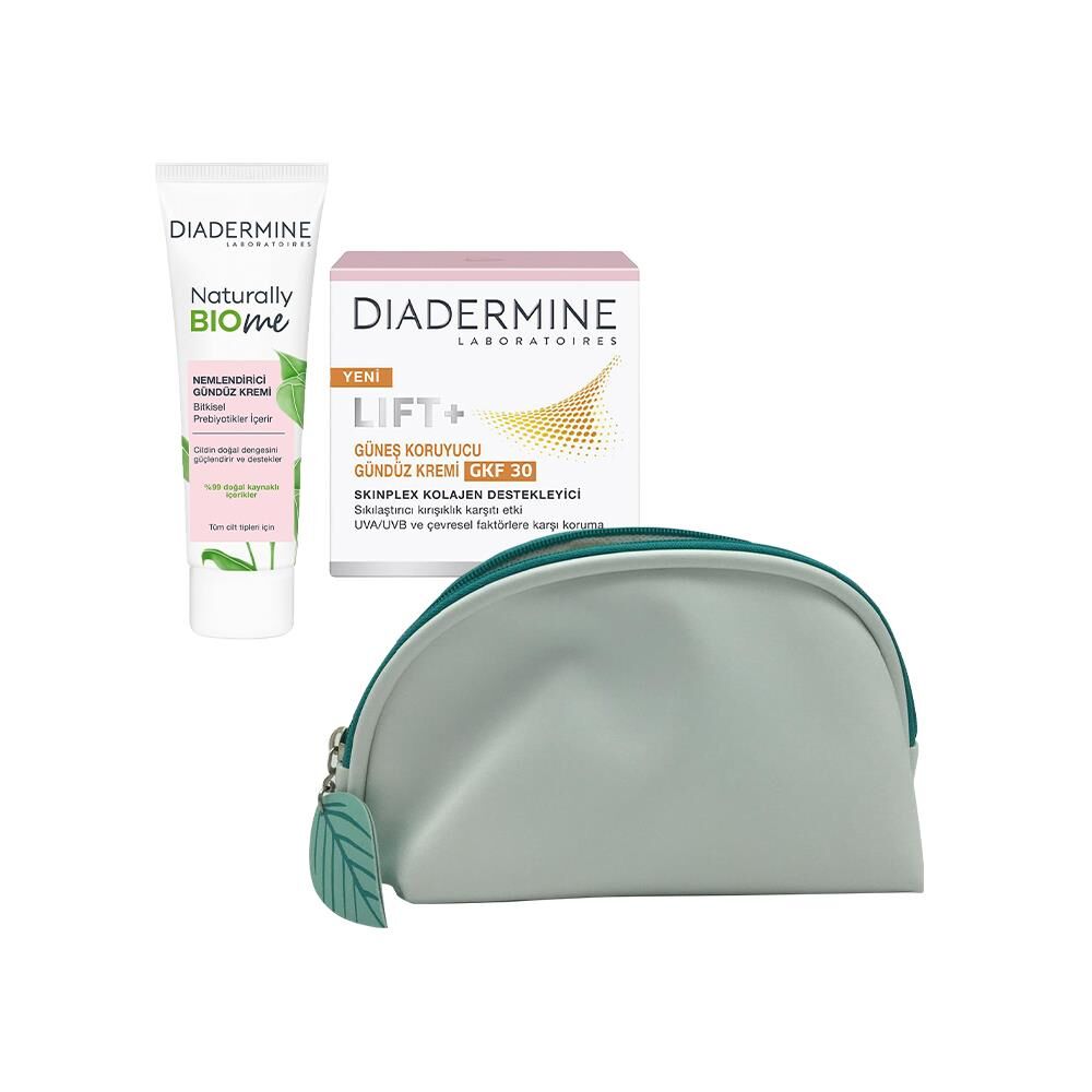 Diadermine Bio Me Nemlendirici Gündüz Kremi 50 ml, Güneş Koruyucu Gündüz Kremi ve Diadermine Çanta Hediyeli