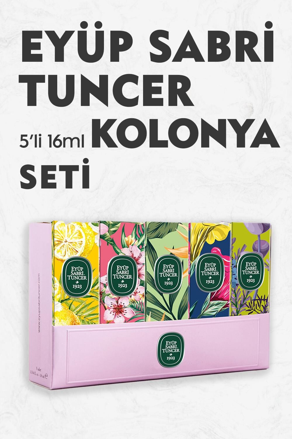 Eyüp Sabri Tuncer 5'li Kolonya Set No 2