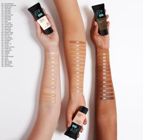 Maybelline Fit Me Fondöten 220, Tattoo Brow Kaş Maskarası 250,  Plump in Gloss Ruj 412