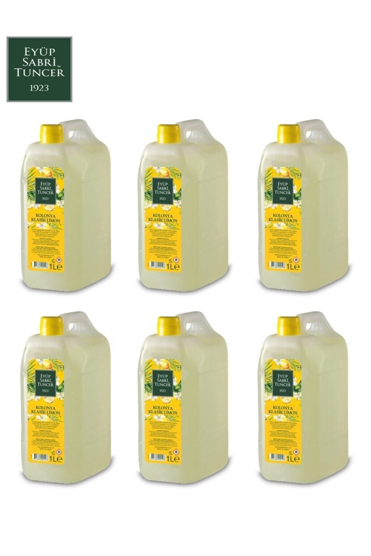 Eyüp Sabri Tuncer 1 Litre Limon Kolonya x 6 Adet