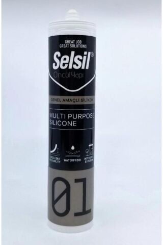 Selsil GENEL AMAÇLI SİLİKON ŞEFFAF 280gr (1 ADET)