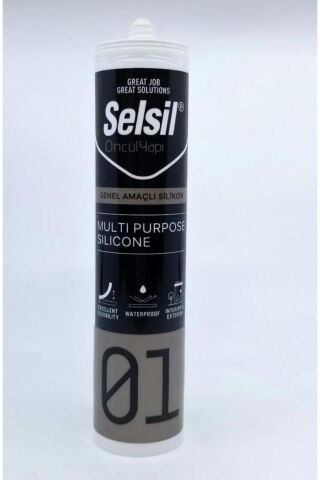Selsil GENEL AMAÇLI SİLİKON ŞEFFAF 280gr (1 ADET)