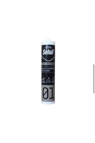 Selsil GENEL AMAÇLI SİLİKON ŞEFFAF 280gr (1 ADET)