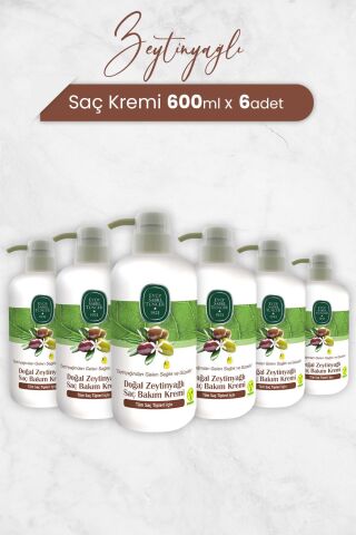 Eyüp Sabri Tuncer Doğal Zeytinyağlı Saç Kremi 600 ml x 6 Adet