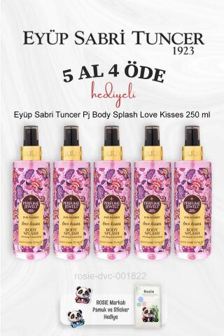 Eyüp Sabri Tuncer Pj Body Splash Love Kisses 250 ml 5 Al 4 Öde ve Rosie Pamuk