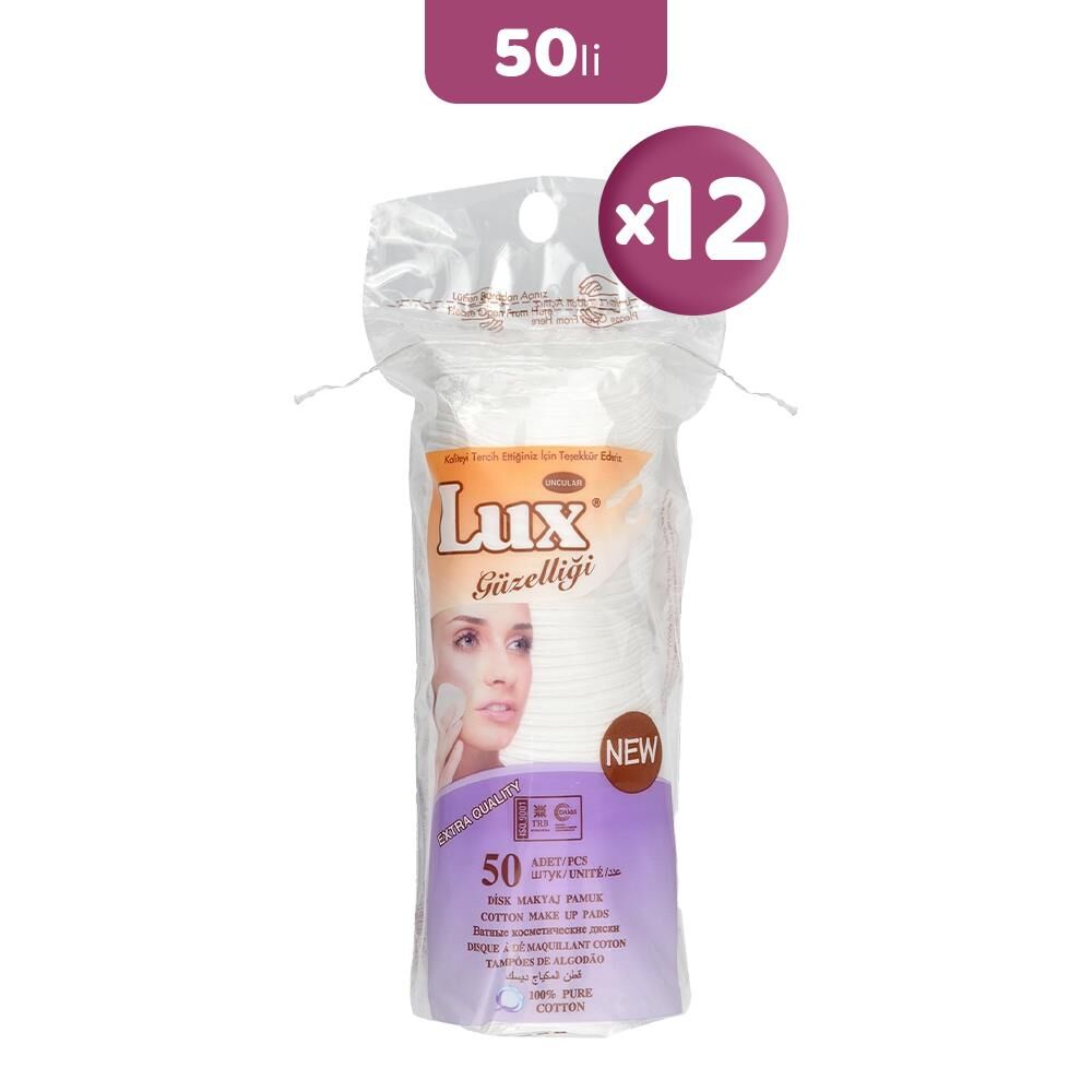 Lux Disk Makyaj Pamuğu 50'li x 12