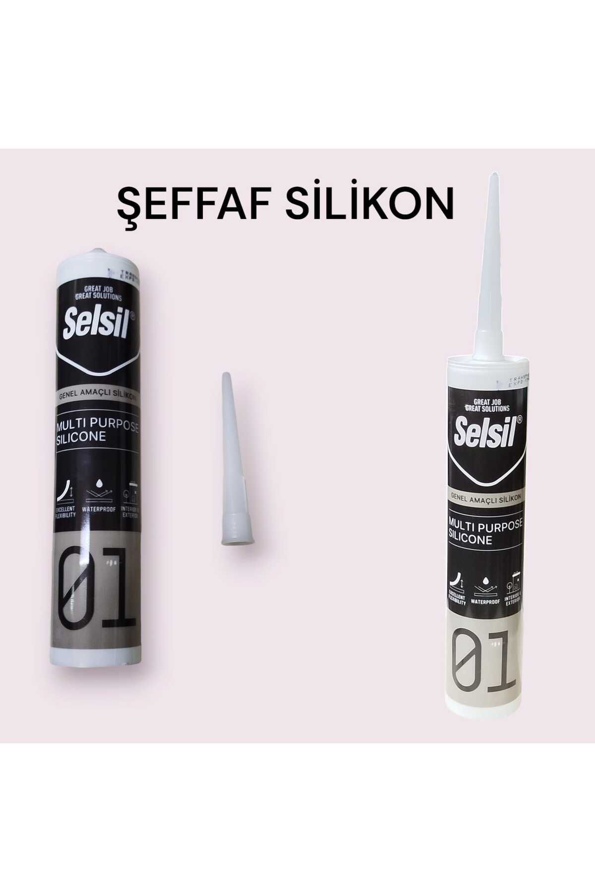 Selsil Şeffaf Silikon
