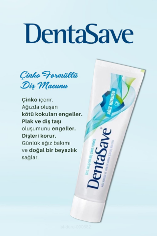 11 AL 10 ÖDE DentaSave Diş Macunu Çinko Formül 75 ml ve Diş Macunu Sıkma Aparatı