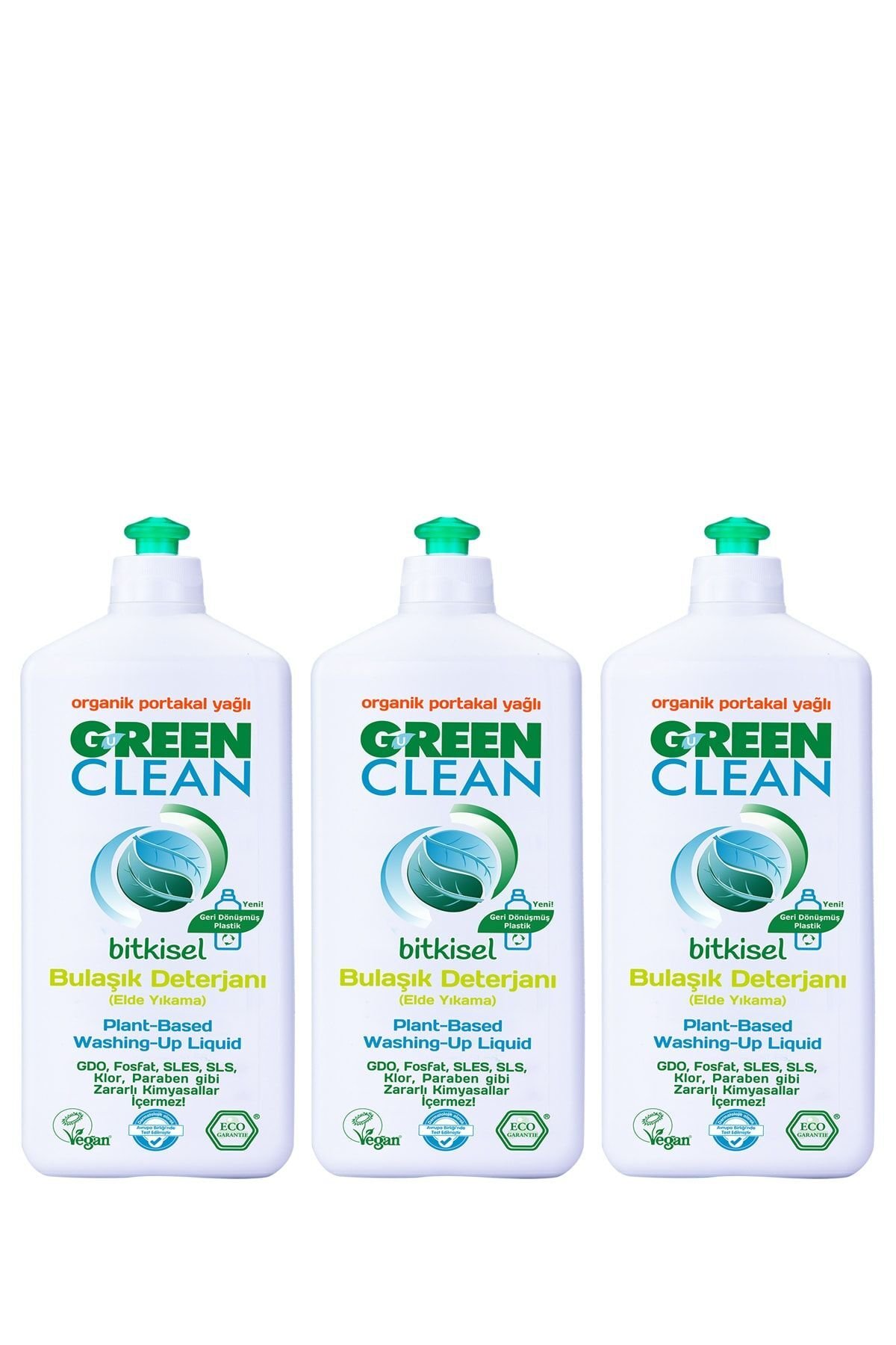 Green Clean Bulaşık Deterjanı 730 ml 3'lü Set