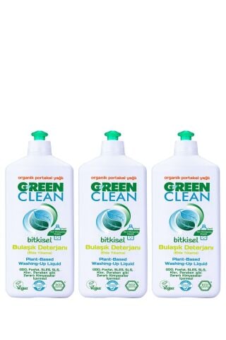 Green Clean Bulaşık Deterjanı 730 ml 3'lü Set