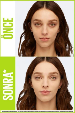 Maybelline Superstay Pudra -Fondöten 21, Maskara Curl Bounce, Super Stay Matte Ink Ruj 75